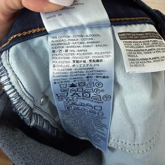 Levi’s 524 Skinny Jeans in Dark Indigo Women’s Size 13 - Picture 6 of 6